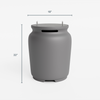 Dimension diagram of the OuterStone propane tank cover labeled in inches